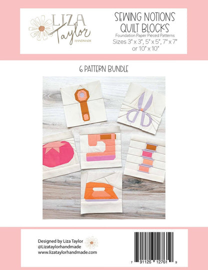 Sewing Notions Quilt Blocks Pattern