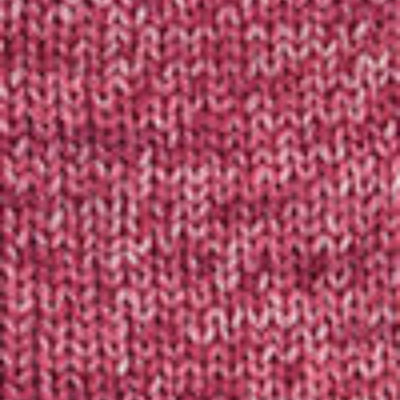A close-up of a heathered pink and red knit fabric texture.