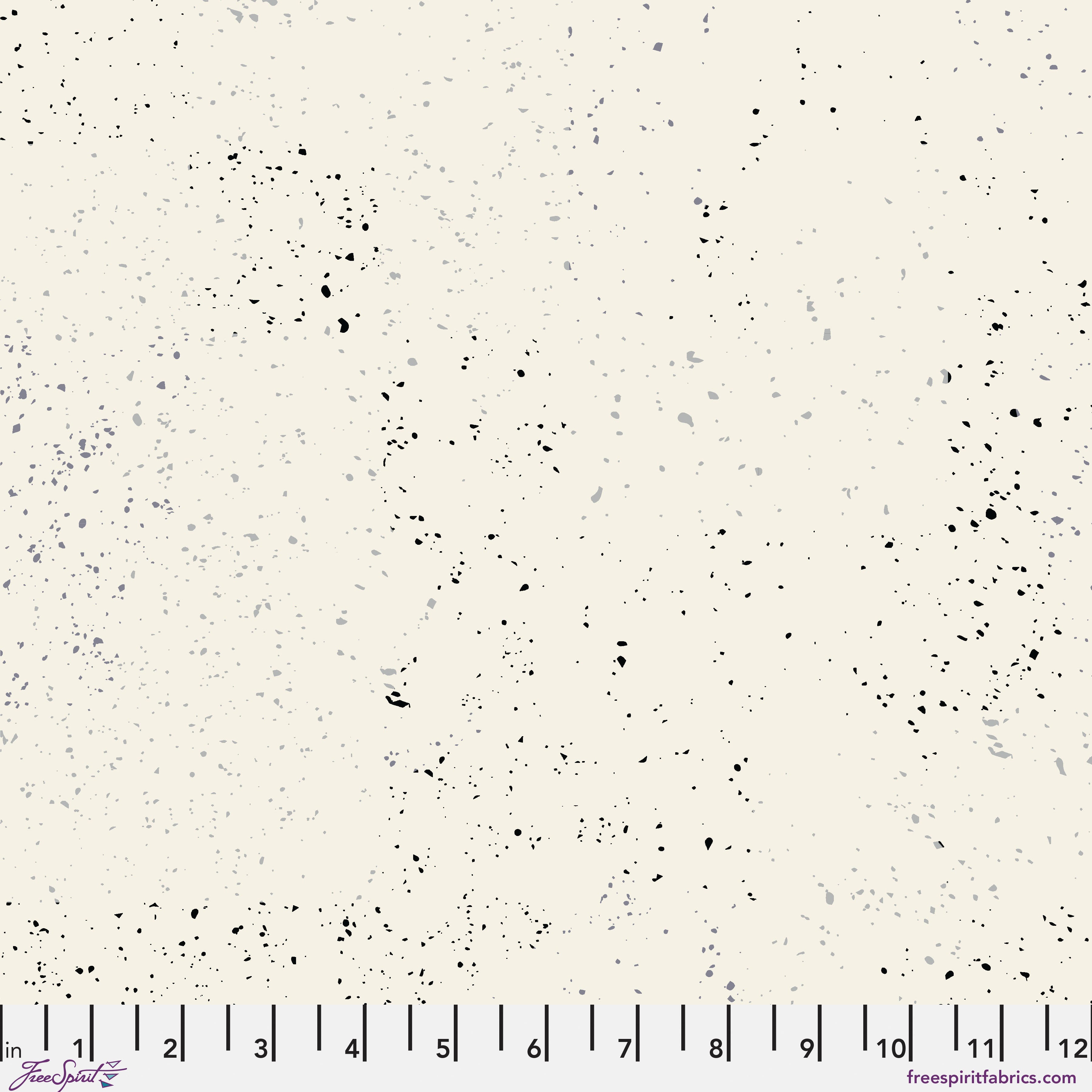 Speckled pattern fabric swatch on a white background.
