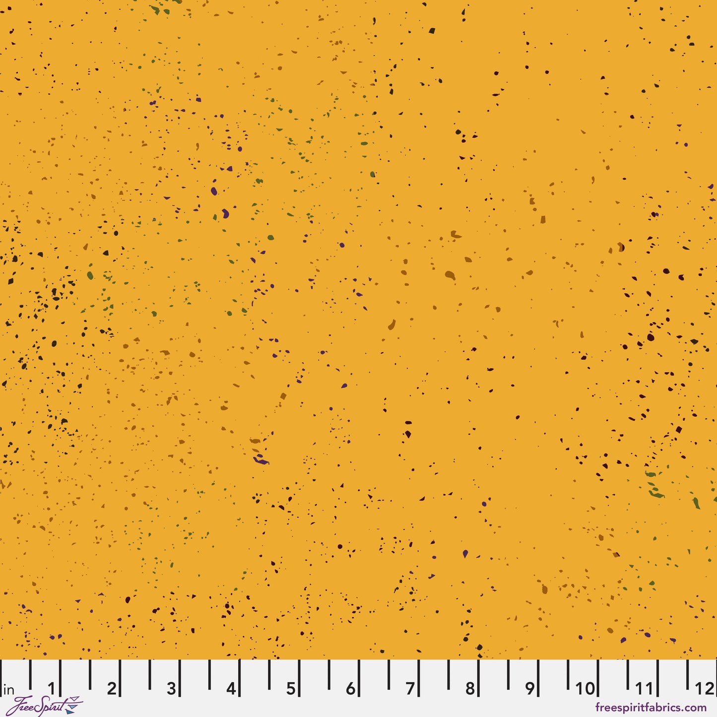 Speckled yellow fabric pattern.