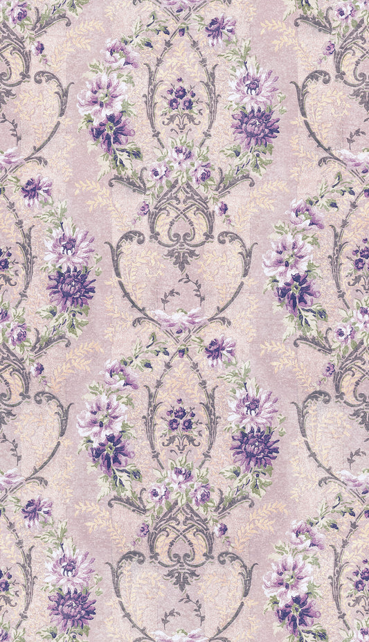 Eclectic Elements - Purple - Wallpaper