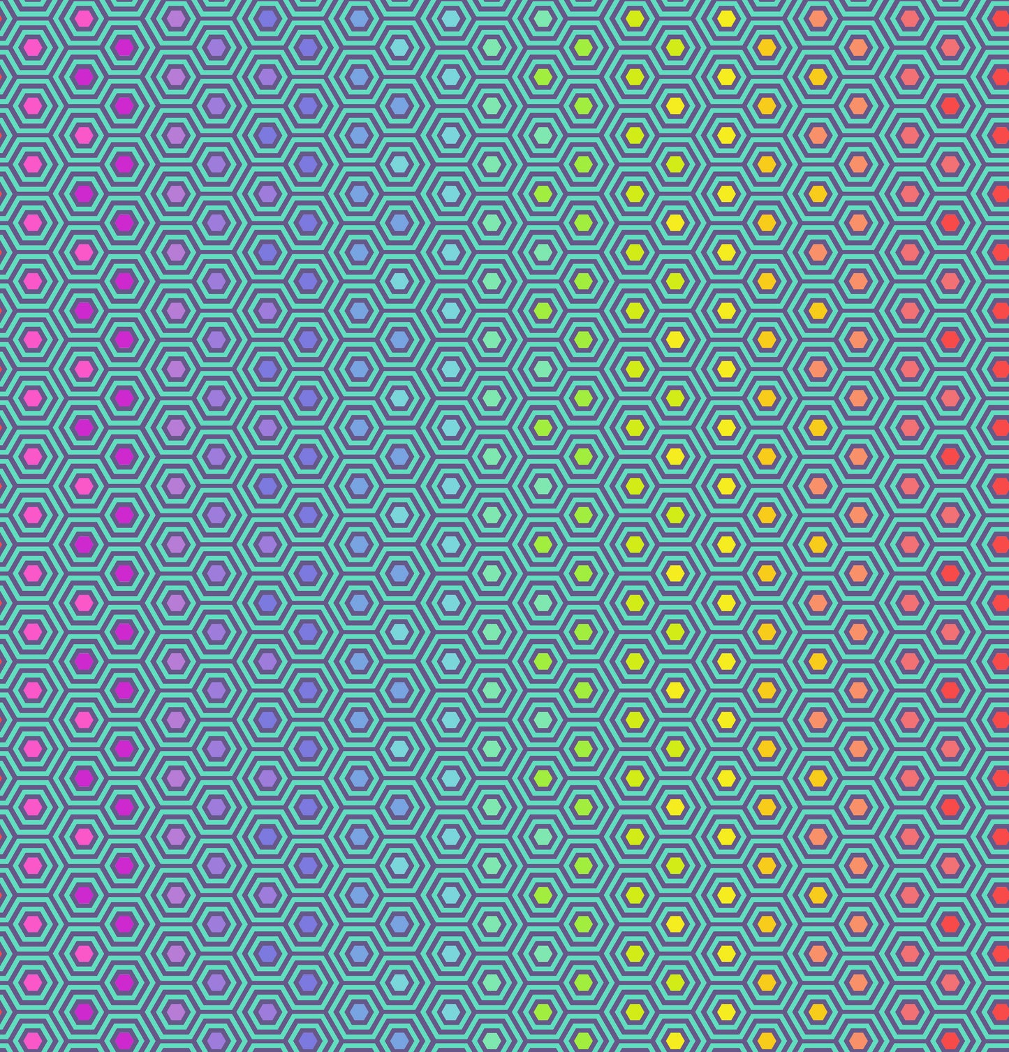 True Colors - Hexy Rainbow - Peacock