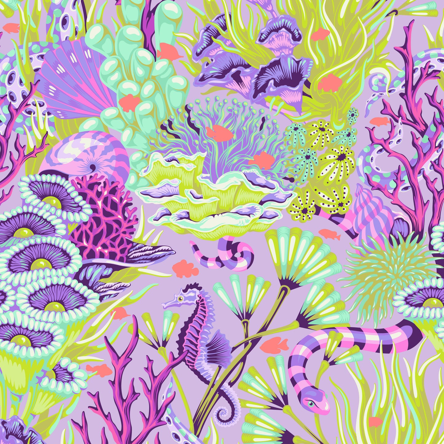 Preorder - Floral Reef - Reef What You Sew - Ultraviolet