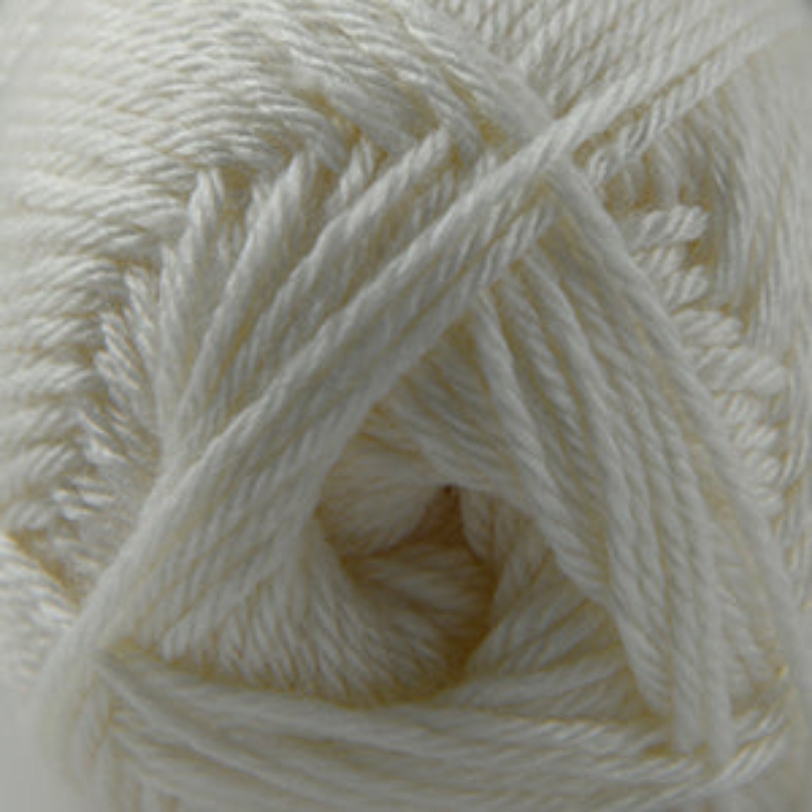 Close-up of a ball of white yarn