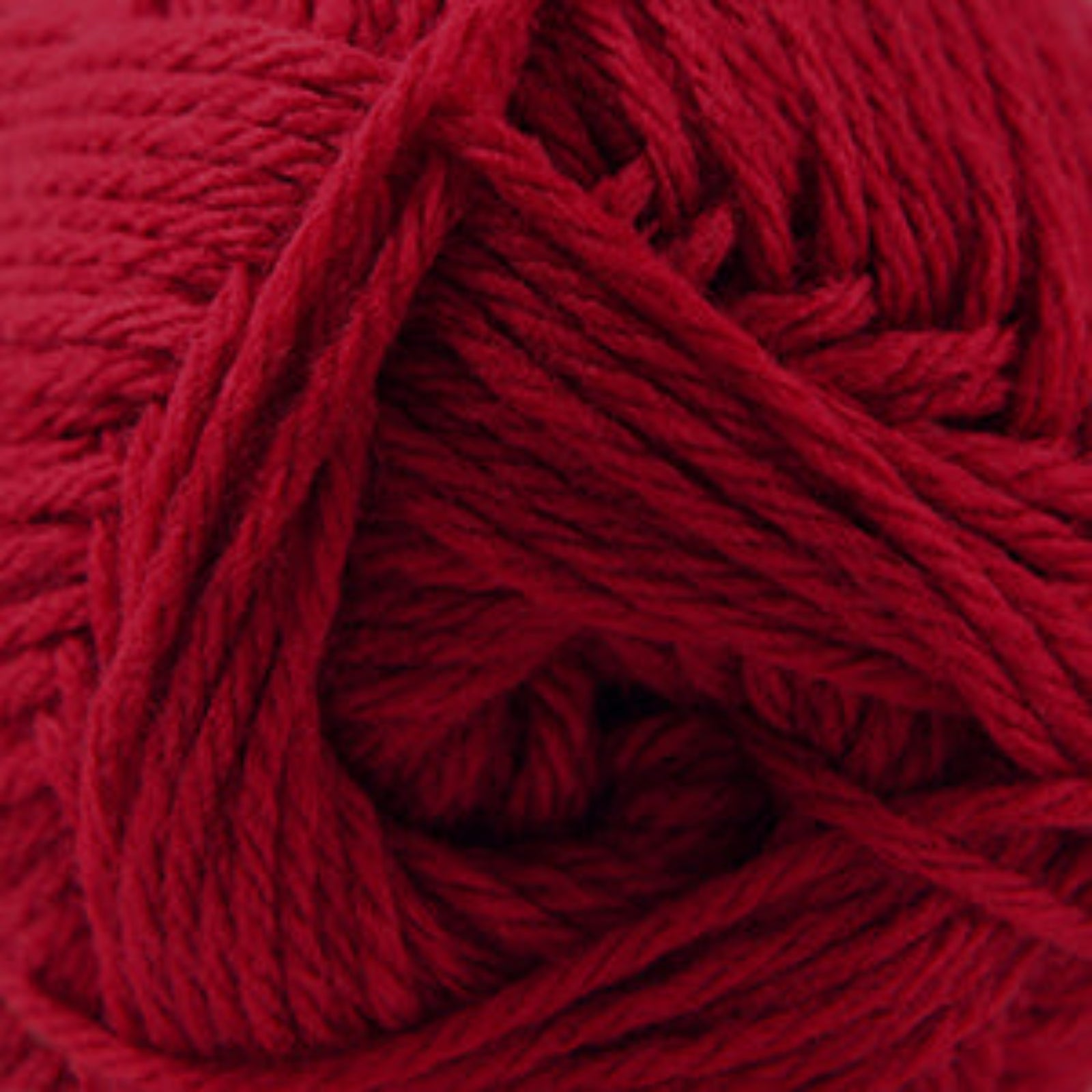 Close-up of a ball of red yarn