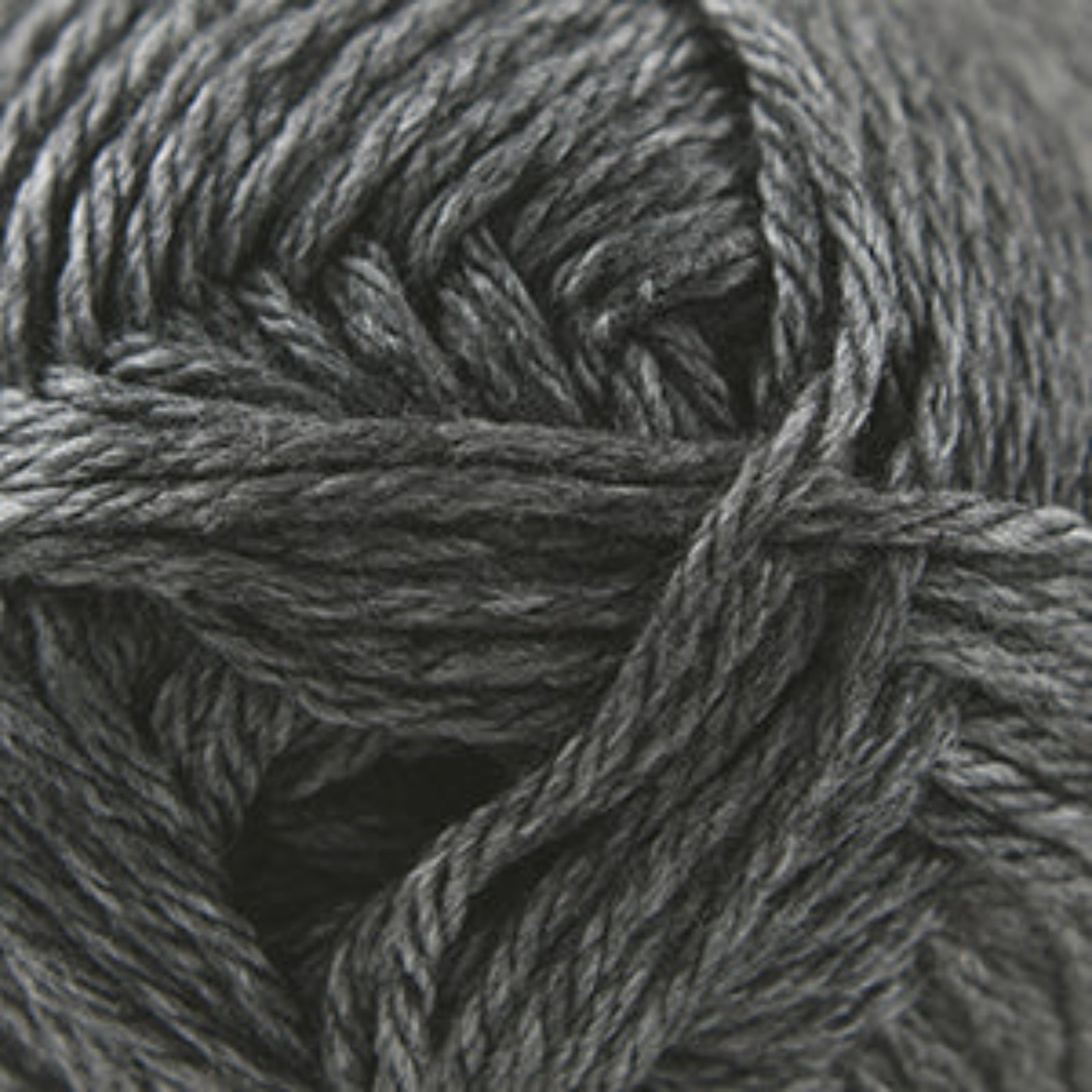 Close-up of gray yarn ball