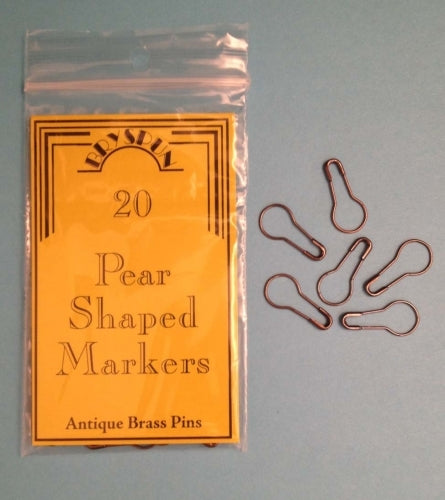 Pear Pins - Antique Brass