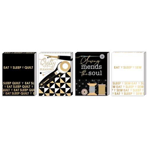 Pocket Notepads - Black & Gold
