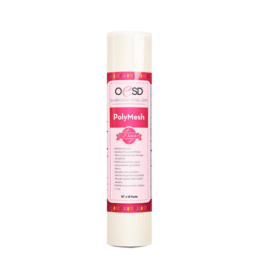 Polymesh CutAway White - 15" x 10 yards