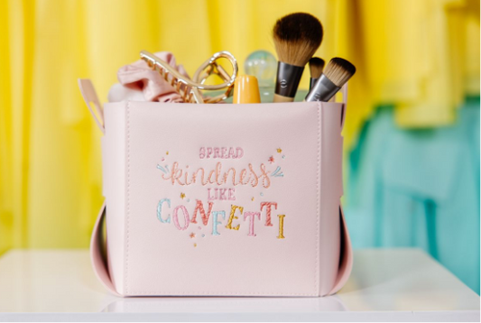 Folding Storage Tote Blank - Blush