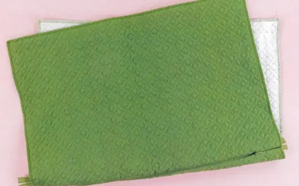 Pre-Order - Green Quilted Pillow Cover