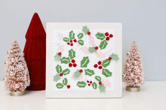 Punch Needle Kit - Happy Holly-Days