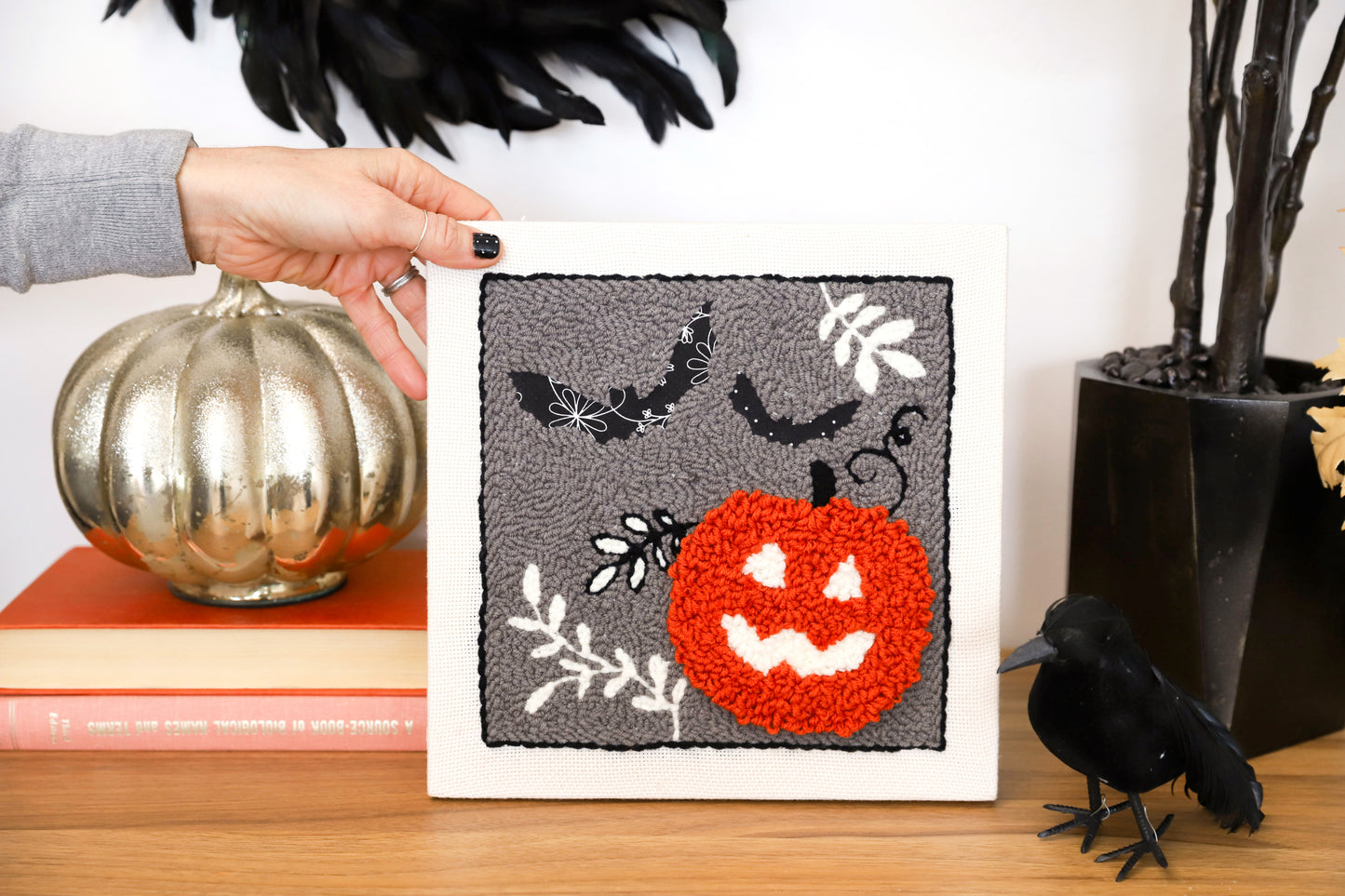 Pre-Order - Punch Needle Kit - Jack O'Lantern Jubilee