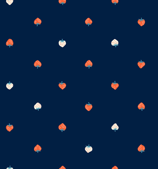 Strawberry - Lawn - Navy
