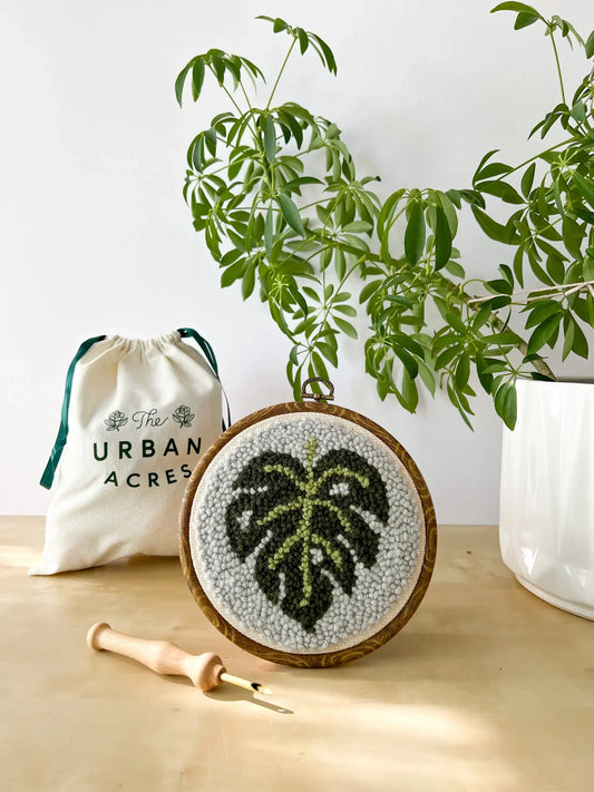 Punch Needle - Classic Monstera Kit