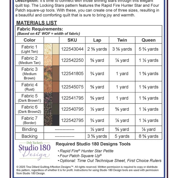 Locking Stars - Quilt Pattern