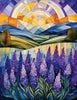 Note Card - Lavender Fields IV