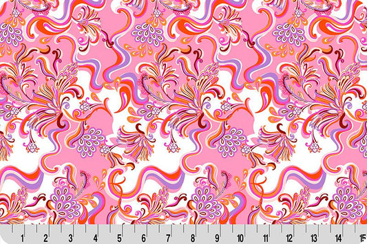 Quilting Cuddle - Wanderlust Paisley - Pink