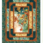 Pattern for beveled a panel quilt with borders
