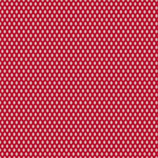Aunt Grace - Oval Dots - Red