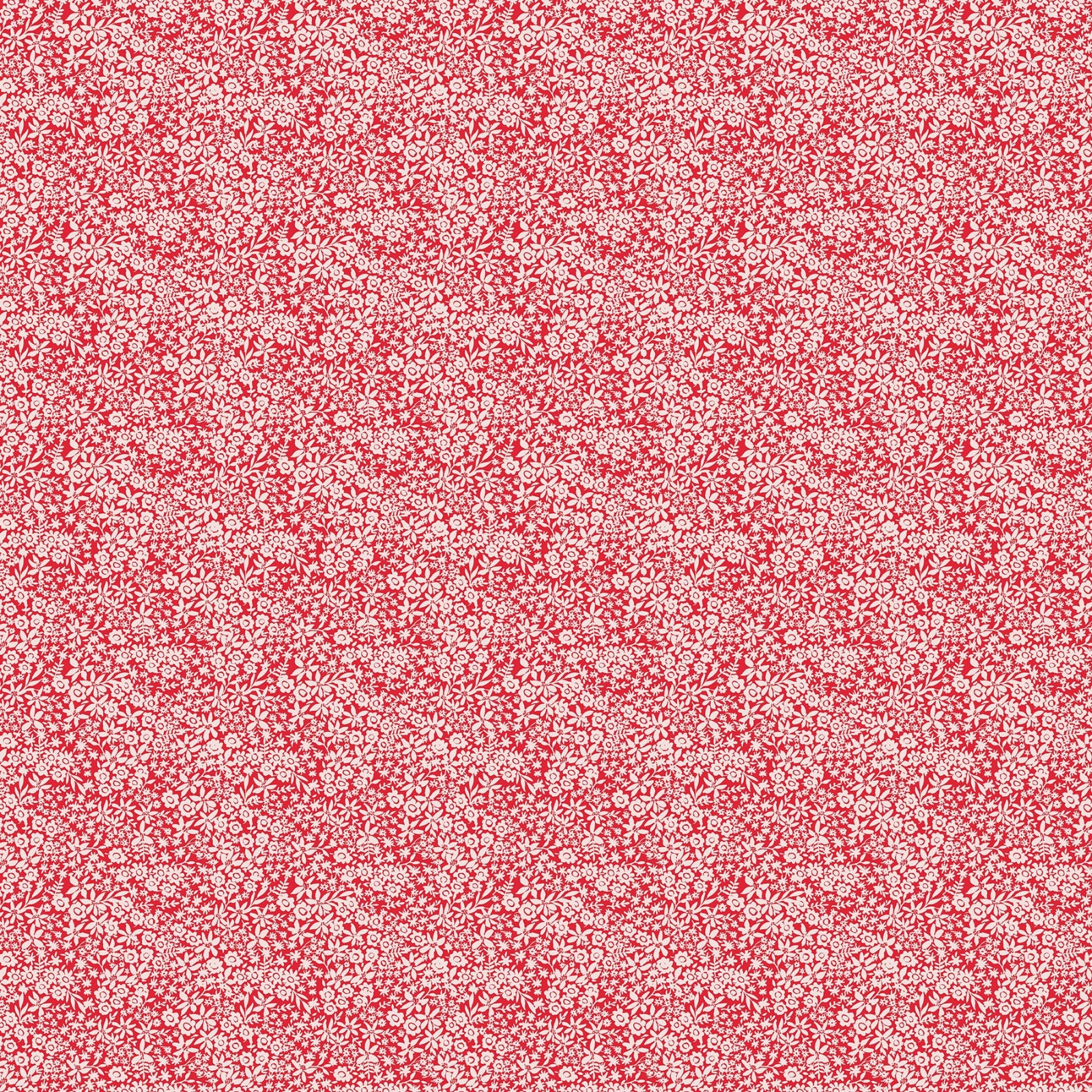 Small floral pattern on a red background