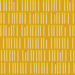 Pattern of matchsticks on a yellow background