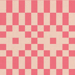 Checkered pattern with pink and beige squares