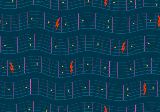 Teddy & the Bears - Fretboard - Dark Teal