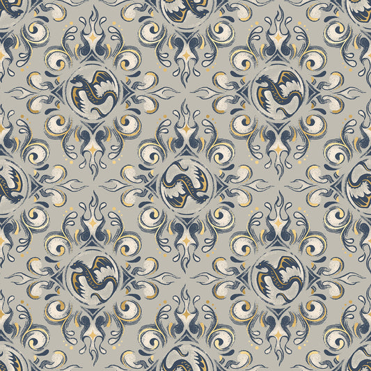 Fire Glow - Emblem - Metallic Oyster