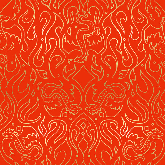 Fire Glow - Scribe - Metallic Dark Ruby