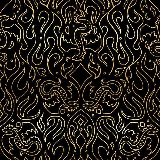 Fire Glow - Scribe - Metallic Black