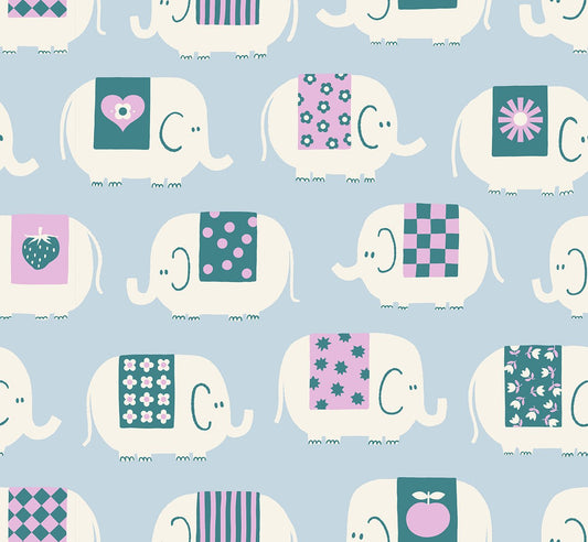 Picture Book - Elephants - Water Blue