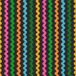 Colorful wavy pattern on a black background