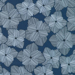 Pattern of geometric shapes on a blue background