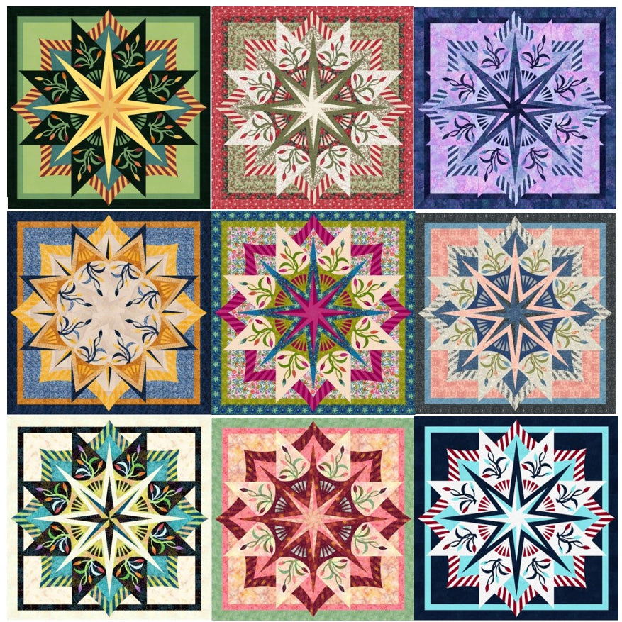 Quiltworx Rain Forest Blossoms Quilt - 4-day Workshop