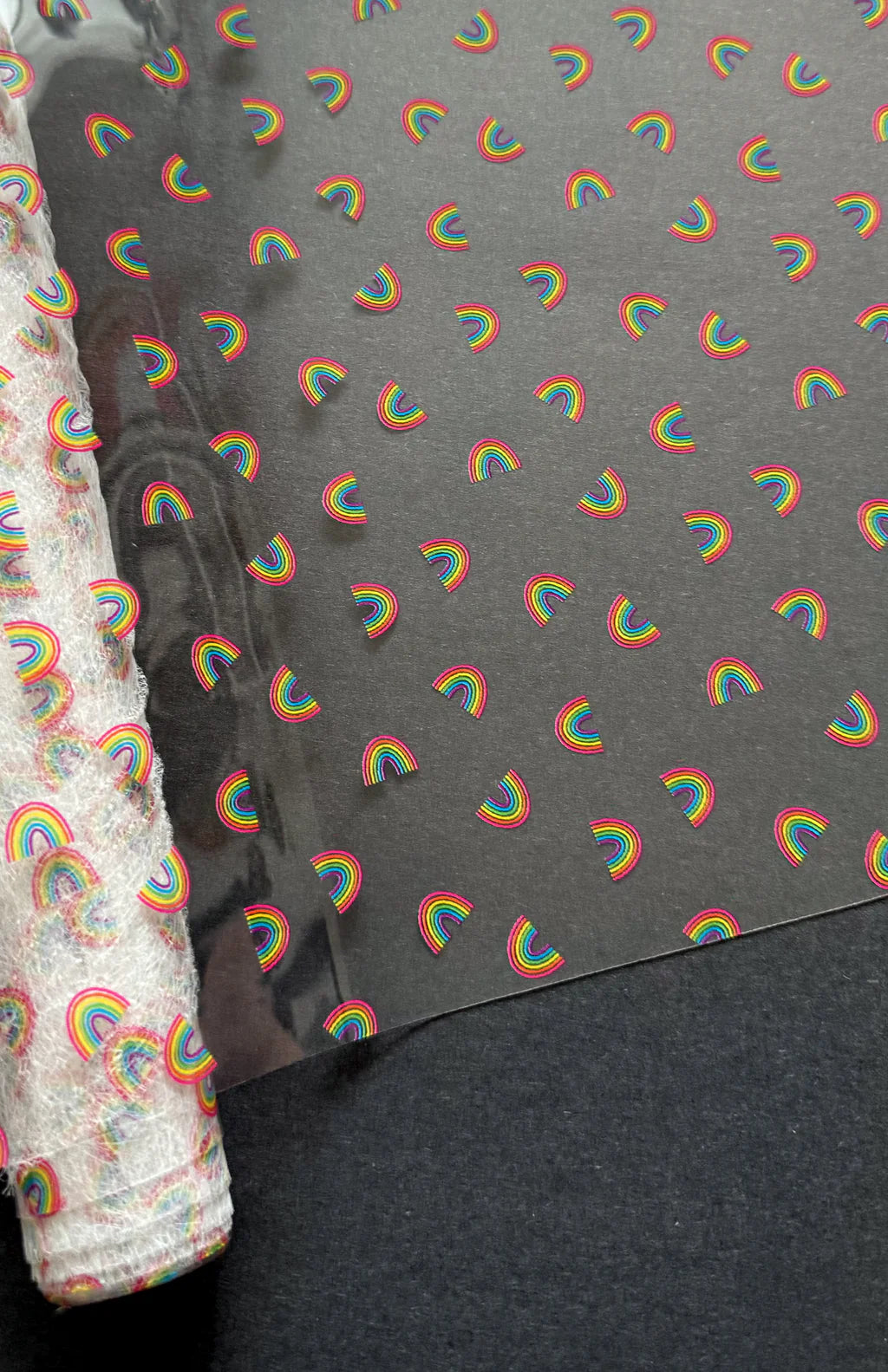 Rainbow Toss - Clear TPU Vinyl