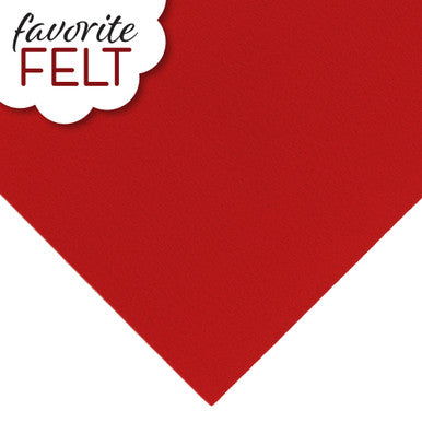 OESD Favorite Felt Red 8"x12" 2pc