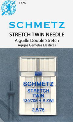 Schmetz Stretch Twin 2.5/75