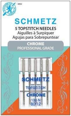 Schmetz Chrome Topstitch 80/12 5pk