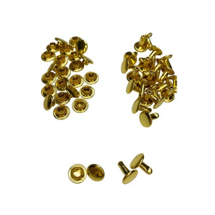 Double Cap Rivets - Gold