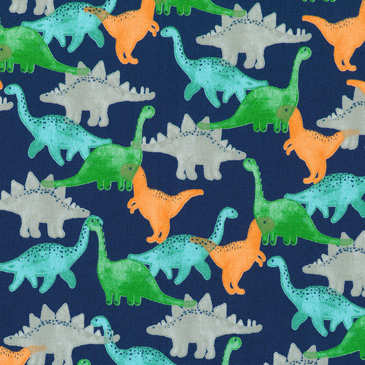 Canvas - Dinos - Navy
