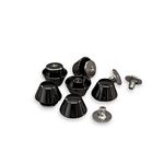 Purse Feet (Screw Back)-Gunmetal 6pk