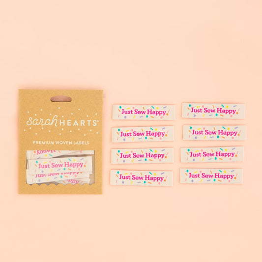 Just Sew Happy - Label 8pc