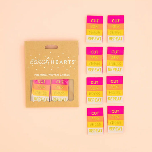 Cut Sew Press Repeat - Label 8pc