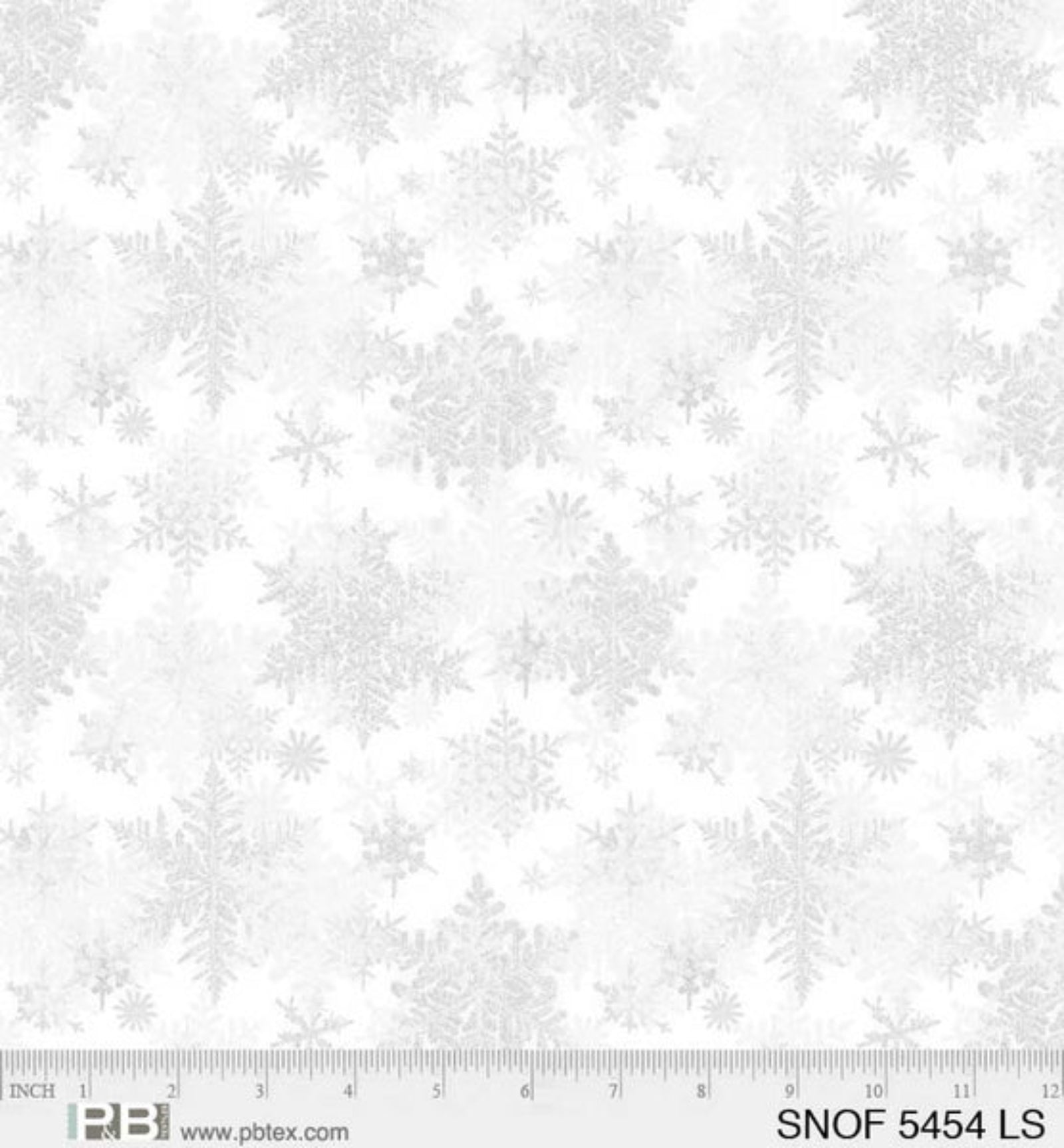 Grey snowflakes on a white background