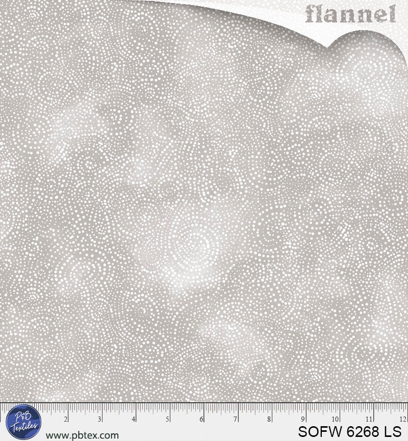 Solstice 108" Wide Flannel - Grey