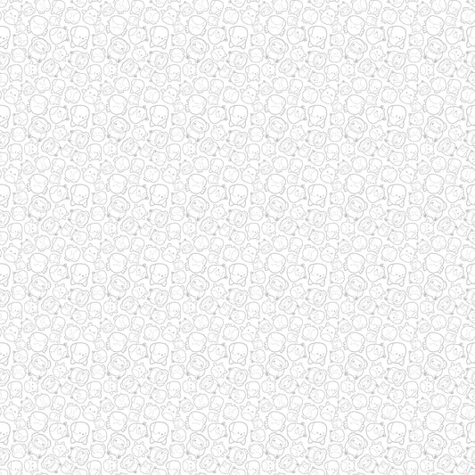 Squishmallows - Outlines - White