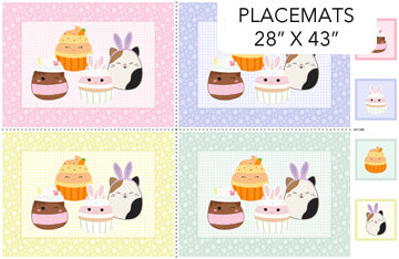Squishmallows - Springtime Placemat Panel