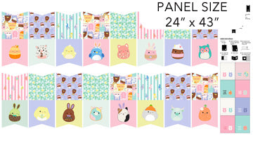 Squishmallows - Springtime Bunting Panel