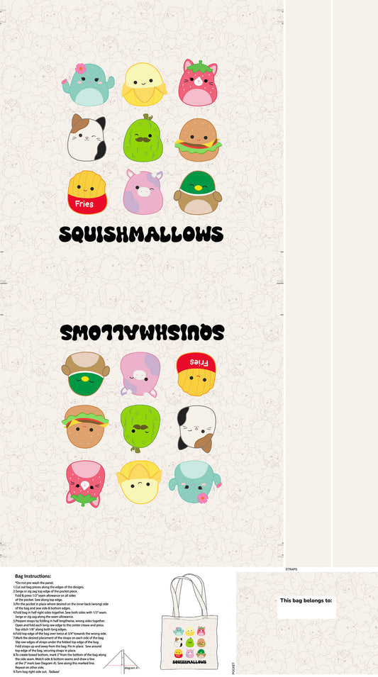 Squishmallows - Tote Bag Panel